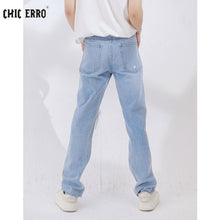 Load image into Gallery viewer, Sicilian men&#39;s 2021 new summer ripped jeans men&#39;s loose straight design sense niche casual pants
