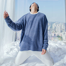 Load image into Gallery viewer, 【Take a 40% off straight down】Round neck lazy style long-sleeved pure color mohair loose casual new pullover sweater

