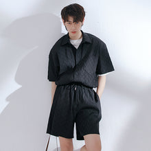 Load image into Gallery viewer, Sicilian Men&#39;s 2021 New Folded Loose Short Sleeve Shirt Men&#39;s Loose Straight Shorts Men&#39;s Casual Suit
