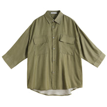 Load image into Gallery viewer, Sicilian Men&#39;s Workwear Short Sleeve Shirt Men&#39;s Summer Loose Trend All-match Hong Kong Style Boys Half Sleeve Casual Shirt
