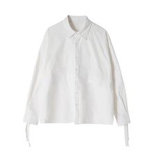 Load image into Gallery viewer, 【Take a 40% off straight down】Handsome long-sleeved white shirt male Korean version of the trend of men&#39;s loose white shirt jacket
