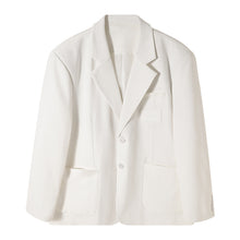 Load image into Gallery viewer, Sicilian men&#39;s autumn handsome white suit jacket male Korean style trendy handsome loose men&#39;s casual suit
