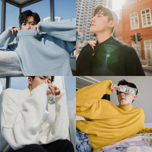 Load image into Gallery viewer, Sicilian men&#39;s clothing fast delivery ~ loose bottoming sweater autumn and winter casual half turtleneck sweater
