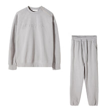 Load image into Gallery viewer, Sicilian men&#39;s spring new style trousers with feet, men&#39;s hooded letters long-sleeved sweater loose trend two-piece
