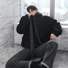 Load image into Gallery viewer, Sicilian men&#39;s spring and autumn models handsome trendy fashion white shirt tie casual college wind sweater men&#39;s hood 4638170482614 4638170482612 4638170482618 4638170482616
