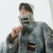 Load image into Gallery viewer, 【Take a 40% off straight down】Lamb velvet stand-up collar cotton-padded jacket with embroidery loose and thick warm men&#39;s tie-dye jacket
