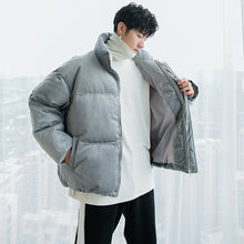 Load image into Gallery viewer, Sicilian men&#39;s winter new velvet short coat loose-fitting trendy bread coat men&#39;s warm stand-up collar jacket
