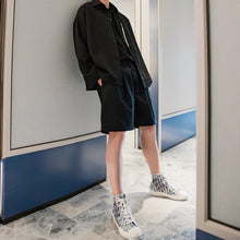 Load image into Gallery viewer, Sicilian men&#39;s casual five-point pants men&#39;s Korean version of the trend loose straight men&#39;s thin black shorts
