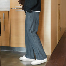 Load image into Gallery viewer, Sicilian Men&#39;s Fall Pants Men&#39;s Casual Pants Pure Color Wild Loose Straight Pants Black Wide Leg Pleated Pants
