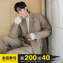 Load image into Gallery viewer, Sicilian men&#39;s spring new casual loose handsome suit Korean version of the British style youth embroidered jacket
