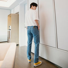 Load image into Gallery viewer, Sicilian Men&#39;s Spring Men&#39;s Trousers Casual Pants Men&#39;s Korean Trend Blue Loose Straight Jeans
