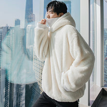 Load image into Gallery viewer, Sicilian men&#39;s thick lamb velvet hooded sweater trend loose fake two-piece high-necked shirt men 4694646410888 4694646410889 4694646410886 4694646410887

