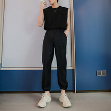 Load image into Gallery viewer, Sicilian men&#39;s casual pants men&#39;s Korean version of the trend of loose straight men&#39;s wide-leg drawstring trousers
