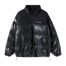 Load image into Gallery viewer, Sicilian Men&#39;s Men&#39;s Winter Cotton Jacket Stand Collar Embroidery Stitching Korean Thickening Youth New Leather Jacket
