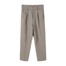 Load image into Gallery viewer, Sicilian men&#39;s summer solid color suit pants male Korean version of the trend loose straight men&#39;s nine-point casual trousers
