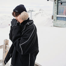 Load image into Gallery viewer, Sicilian men&#39;s Korean version of the trend of casual black jacket men&#39;s autumn and winter style loose thick woolen coat
