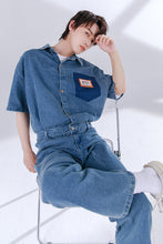 Load image into Gallery viewer, Sicilian men&#39;s loose one-piece tooling men&#39;s jeans jeans summer thin trendy handsome casual pants

