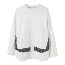 Load image into Gallery viewer, Sicilian men&#39;s Korean style design blouse for boys loose fake two-piece white pullover sweater for men
