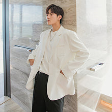 Load image into Gallery viewer, Sicilian men&#39;s autumn handsome white suit jacket male Korean style trendy handsome loose men&#39;s casual suit

