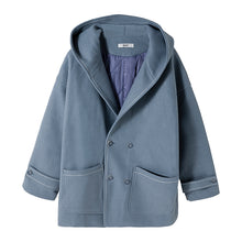 Load image into Gallery viewer, Sicilian Men&#39;s Winter New Men&#39;s Woolen Coat Loose Trend Casual Teen Woolen Hooded Jacket
