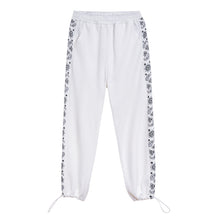 Load image into Gallery viewer, Sicilian men&#39;s stitching casual pants men&#39;s summer loose straight nine-point pants drawstring trousers men&#39;s sports pants
