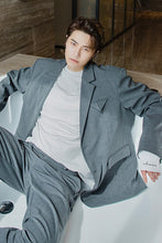 Load image into Gallery viewer, Sicilian men&#39;s autumn thin section gray small suit jacket male Korean style trend loose men&#39;s casual suit
