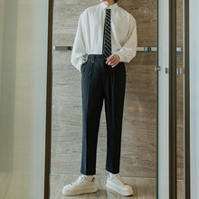 Load image into Gallery viewer, Sicilian Men&#39;s Suit Pants Men&#39;s Casual Pants Autumn Men&#39;s Straight Loose Pants All-match Cropped Pants
