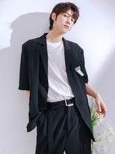 Load image into Gallery viewer, Sicilian men&#39;s casual suit men&#39;s summer thin loose half-sleeved Korean trend ins handsome suit suit
