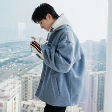 Load image into Gallery viewer, Sicilian men&#39;s winter new single-breasted woolen coat loose casual young people Korean trend jacket men

