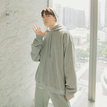 Load image into Gallery viewer, Sicilian Men&#39;s Spring Hooded Sweater Black Two-Piece Pants Men&#39;s Casual Korean Sports Suit Men
