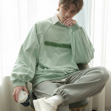 Load image into Gallery viewer, Sicilian men&#39;s clothing trend letter printing tide ins reverse wear round neck sweater men&#39;s loose design shirt
