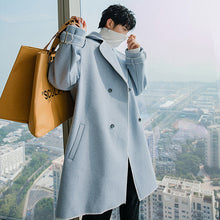 Load image into Gallery viewer, Sicilian men&#39;s winter new mid-length woolen coat handsome trendy loose youth casual jacket male
