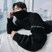 Load image into Gallery viewer, Sicilian Men&#39;s Men&#39;s Handsome Turtleneck Sweater Loose Thickening Korean Trend Top-stitch Knitwear
