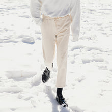 Load image into Gallery viewer, 【Spot quick delivery】Thick casual pants men&#39;s Korean style trend all-match men&#39;s loose straight cropped trousers
