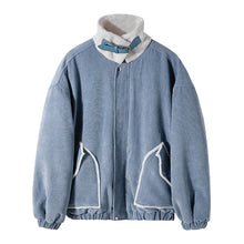 Load image into Gallery viewer, Sicilian men&#39;s winter new men&#39;s corduroy stand-up collar two sides wear warm loose handsome lamb wool coat
