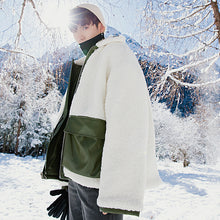 Load image into Gallery viewer, Sicilian men&#39;s winter men&#39;s lambs wool both sides wear casual thickened cotton jacket men&#39;s trend
