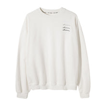Load image into Gallery viewer, Sicilian Men&#39;s Spring Thin Korean Tops Men&#39;s Loose Long Sleeve Printed White Round Neck Sweater Men&#39;s All-match
