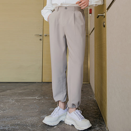 Sicilian Men's Drawstring Drawstring Pants Spring Trend Wild Straight Loose Young Men's Pants Casual Pants