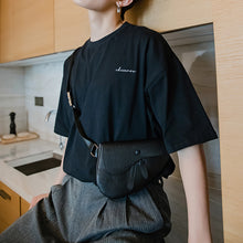 Load image into Gallery viewer, Sicilian men&#39;s assembly shoulder bag summer Hong Kong style half-sleeved men&#39;s trendy brand trend loose compassionate men&#39;s short-sleeved t-shirt
