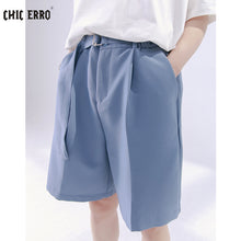Load image into Gallery viewer, Sicilian men&#39;s casual shorts men&#39;s summer thin loose five-point pants men&#39;s youth solid color suit pants

