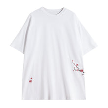 Load image into Gallery viewer, Sicilian men&#39;s short-sleeved t-shirt male ins tide brand wild casual summer handsome flower embroidery shirt compassionate
