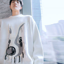 Load image into Gallery viewer, Sicilian men&#39;s tassel jacquard pullover men&#39;s sweater spring and autumn design loose casual sweater jacket 4623549090156 4623549090157 4623549090154 4623549090155
