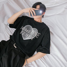 Load image into Gallery viewer, Sicilian men&#39;s short-sleeved t-shirt men&#39;s 2021 new summer loose men&#39;s creative love printed t-shirt
