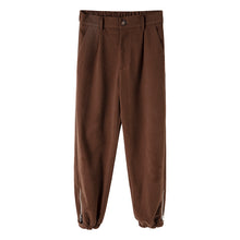 Load image into Gallery viewer, Sicilian men&#39;s winter new woolen trousers, design sense, zipper trousers, trendy loose casual men&#39;s trousers
