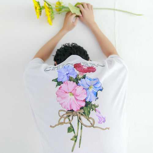 Sicilian men's 2021 new embroidery printing short-sleeved t-shirt men's summer handsome and loose ins tide brand compassionate