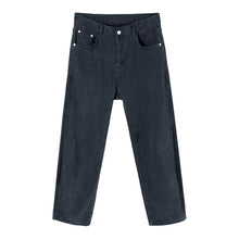 Load image into Gallery viewer, Sicilian men&#39;s autumn casual pants men&#39;s Korean version of the trend of men&#39;s nine-point black loose straight jeans

