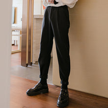 Load image into Gallery viewer, Sicilian men&#39;s spring clothes new loose-fitting pants trend all-match trousers male Korean handsome black casual pants

