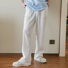 Load image into Gallery viewer, Sicilian Men&#39;s Sports Casual Pants Men&#39;s Summer Thin Style All-match Men&#39;s Loose Straight Striped Knitted Long Pants

