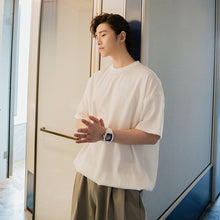 Load image into Gallery viewer, Sicilian men&#39;s summer Hong Kong style half-sleeved men&#39;s tide brand trend loose boys white back printing short-sleeved t-shirt
