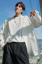 Load image into Gallery viewer, Sicilian men&#39;s autumn handsome white suit jacket male Korean style trendy handsome loose men&#39;s casual suit
